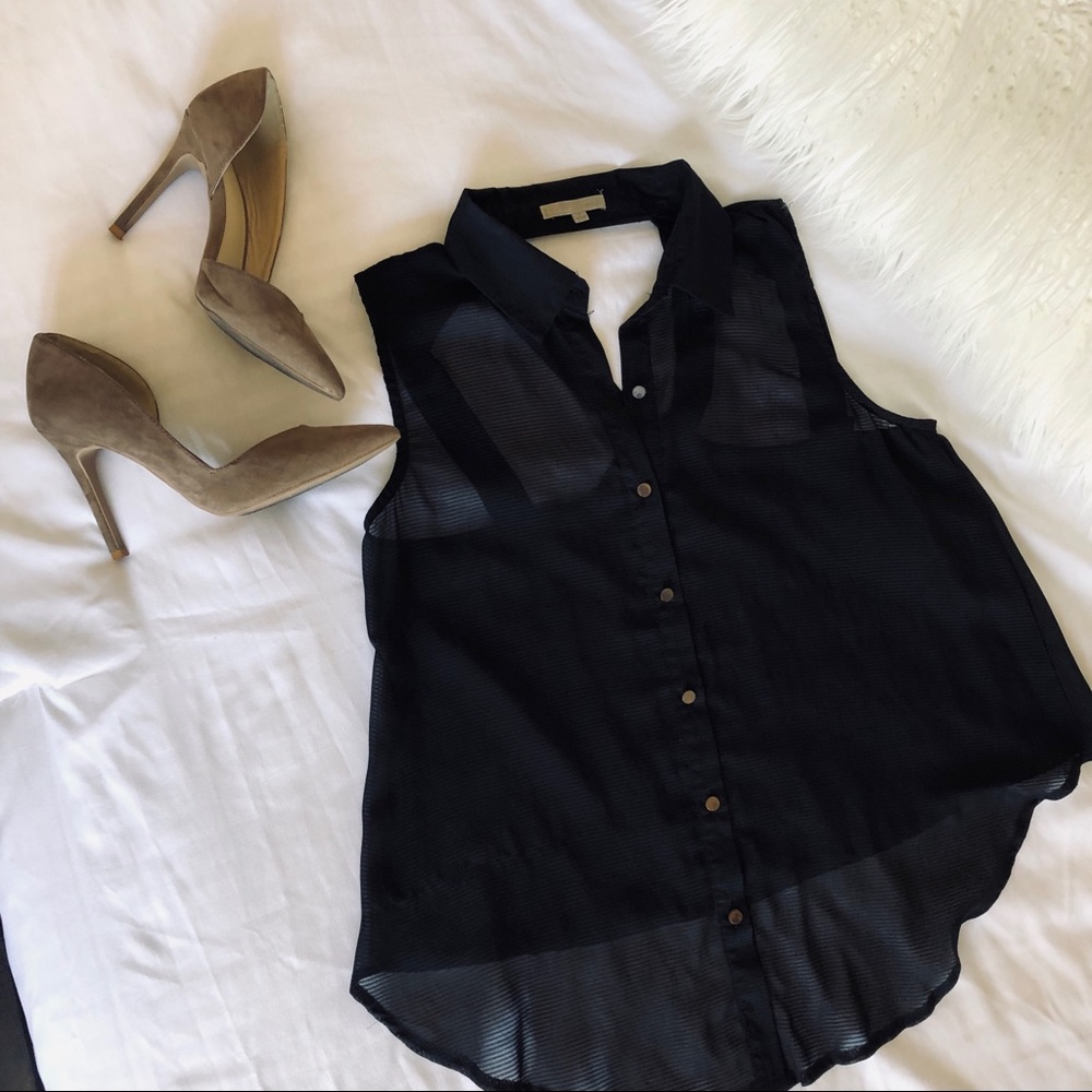 Black Sheer Shirt